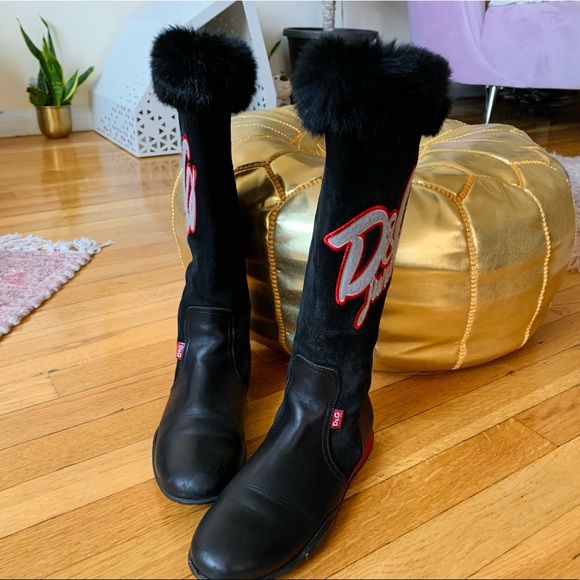 s-l400.jpg Dolce & Gabbana black suede boots sz 8